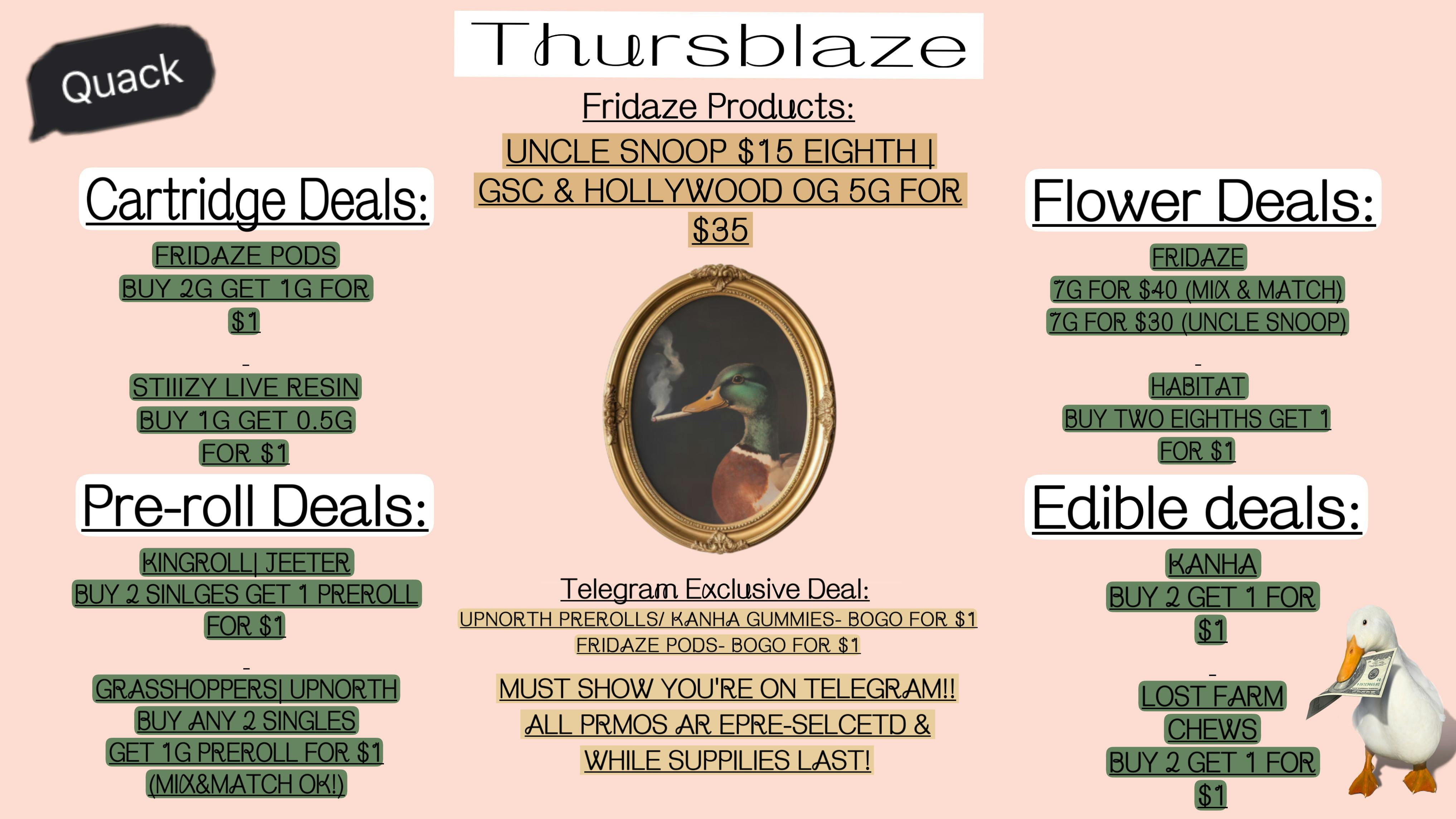 FRIDAZE - Previously Hazel THURSBLAZE!!!!!
