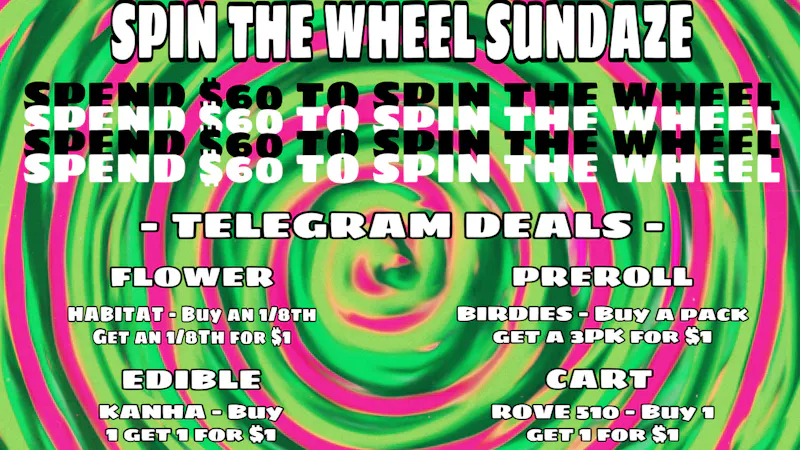 FRIDAZE - Previously Hazel SPIN THE WHEEL SUNDAZE