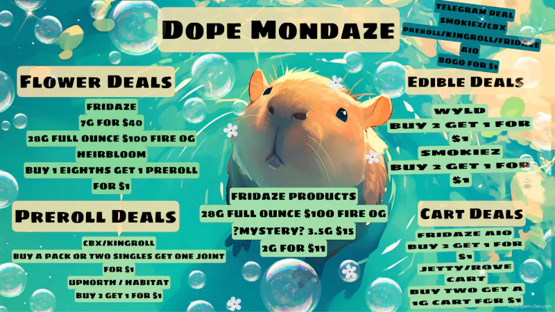 FRIDAZE - Previously Hazel DOPE MONDAZE!!!