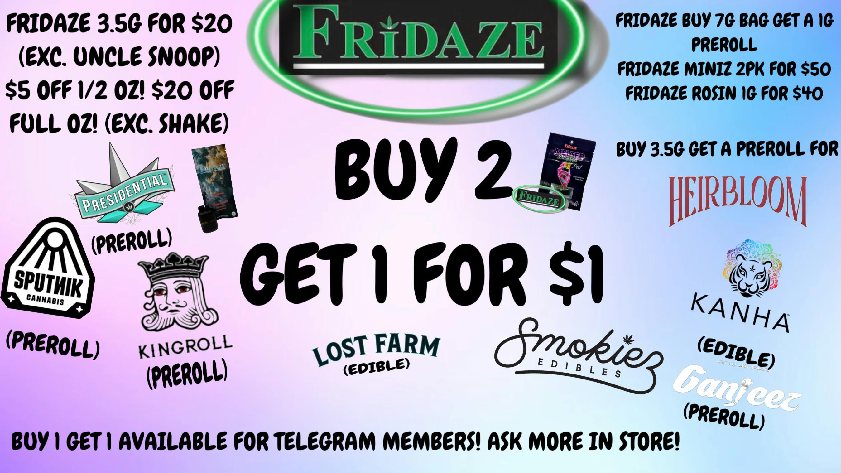 FRIDAZE - Previously Hazel FANTASTIC FRIDAZE