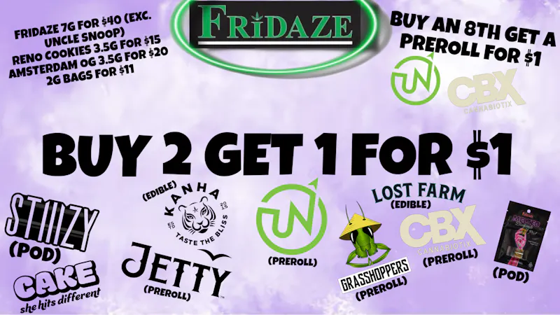 FRIDAZE - Previously Hazel WEED WONDERLAND WEDNESDAZE