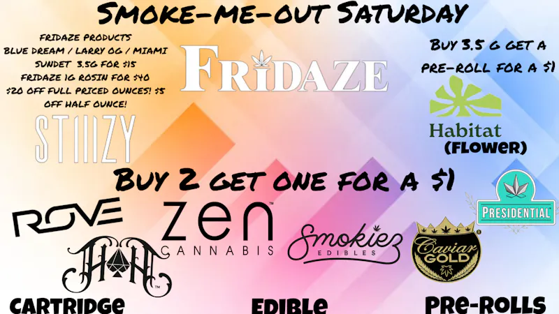 FRIDAZE - Previously Hazel Smoke-me-out saturday