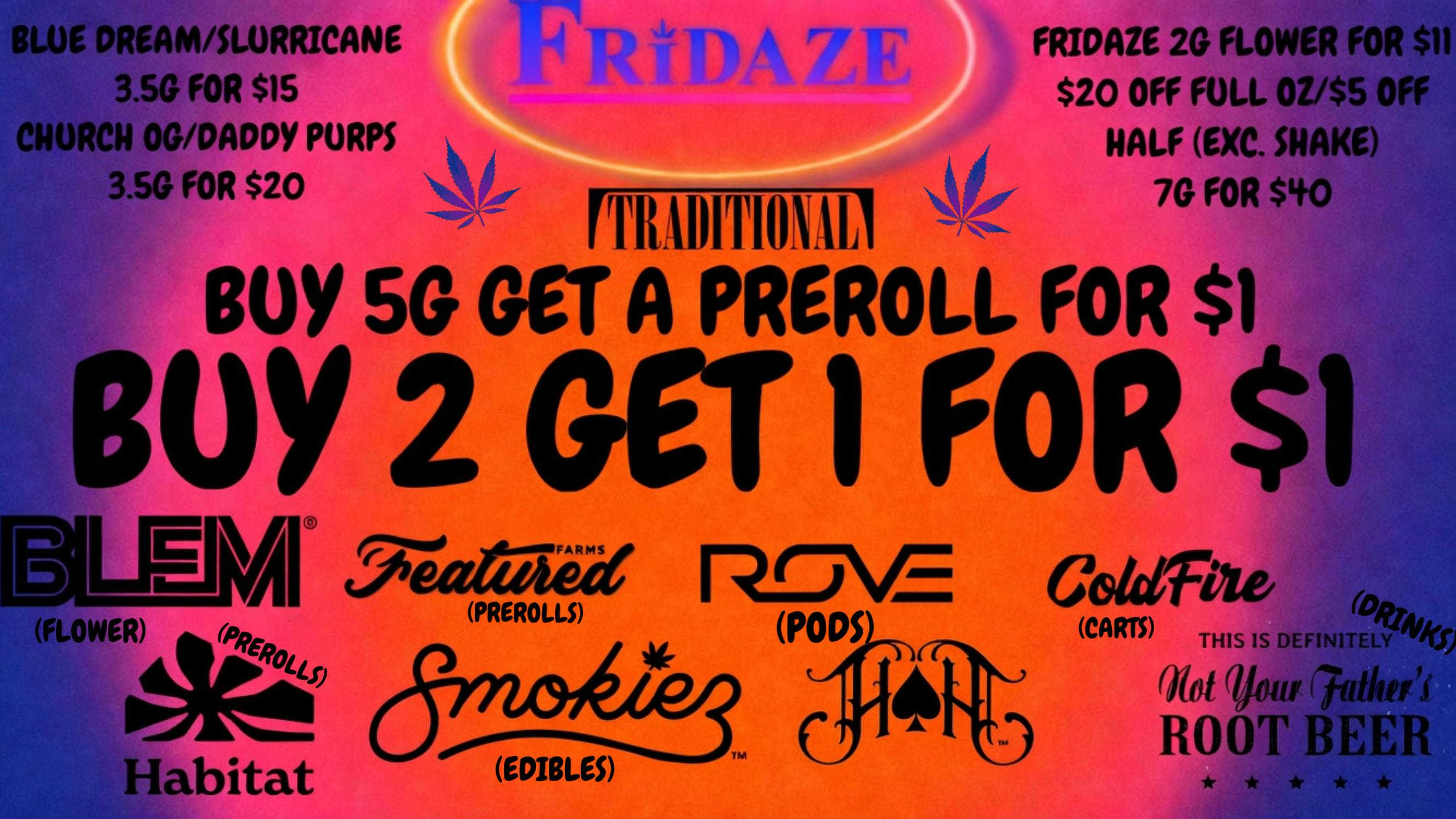 FRIDAZE - Previously Hazel DOPE MONDAZE!!!