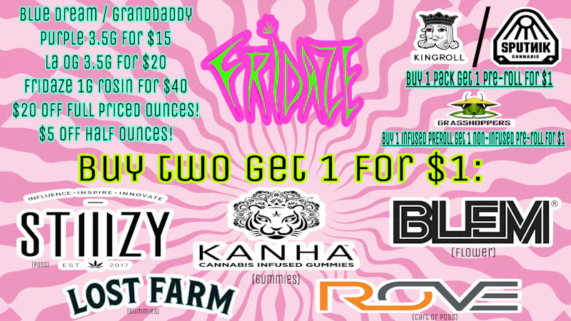 FRIDAZE - Previously Hazel Smoke-Me-Out-Saturday