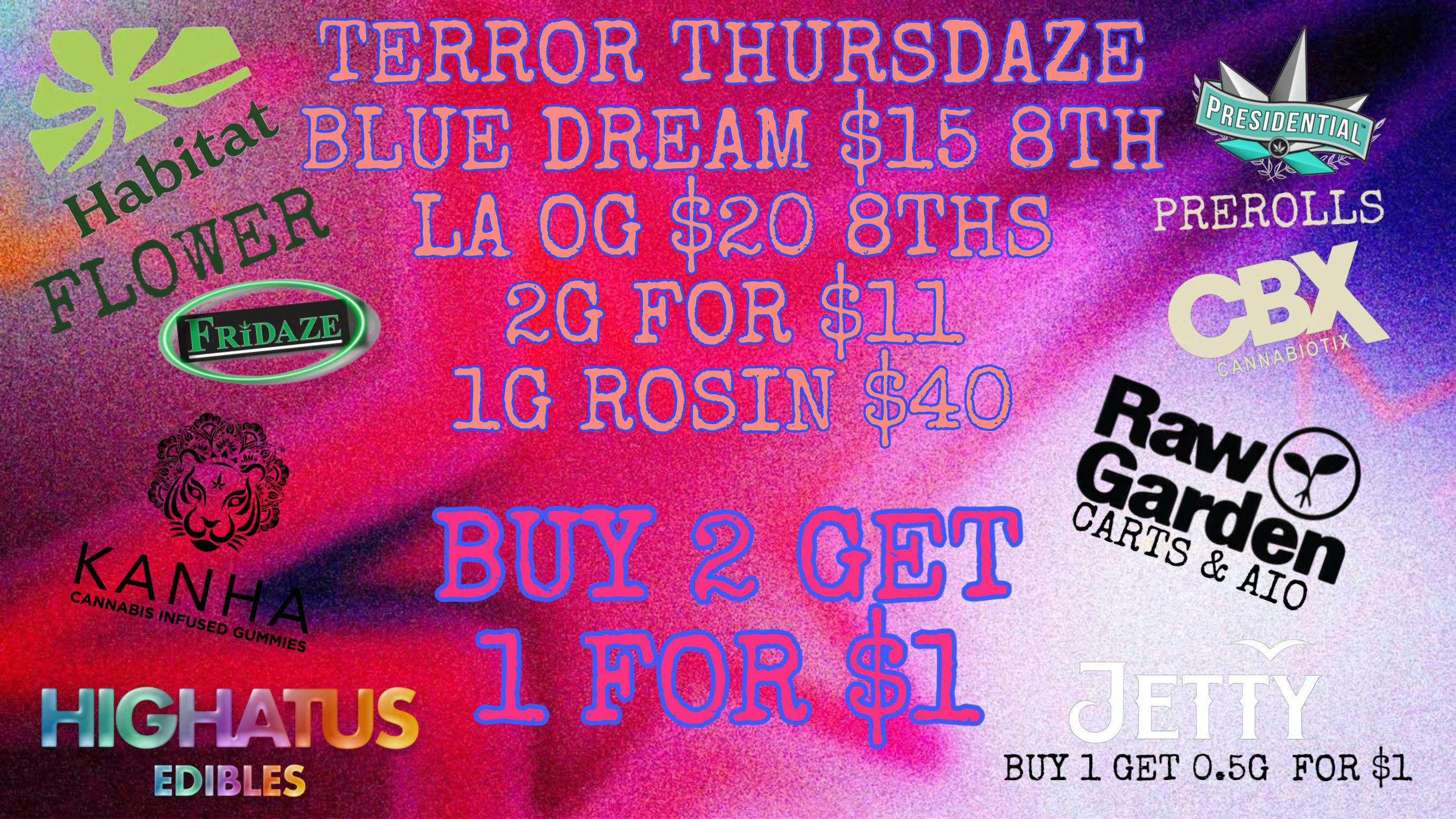 FRIDAZE - Previously Hazel TERROR THURSDAYS