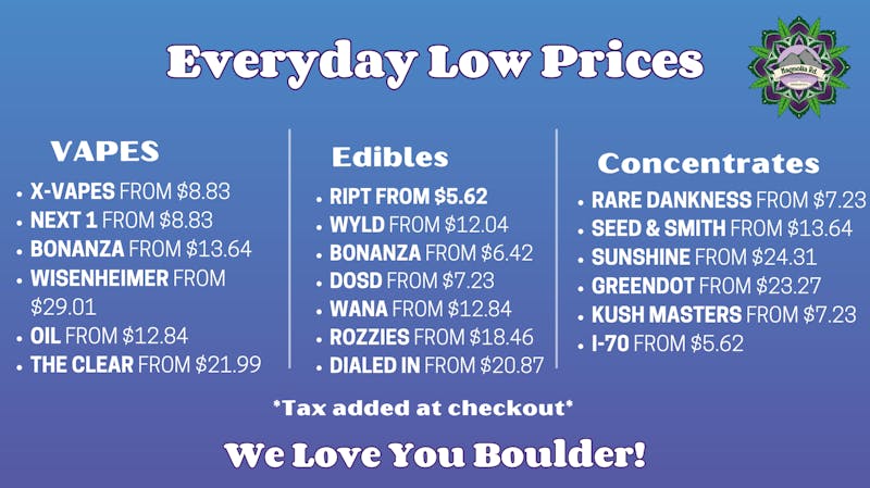 Magnolia Road Cannabis Co. - Boulder Every Day Low Prices!