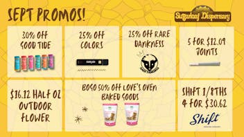 Sugarloaf Dispensary - Sterling 30% Off Good Tide & 25% Off Rare Dankness & More!