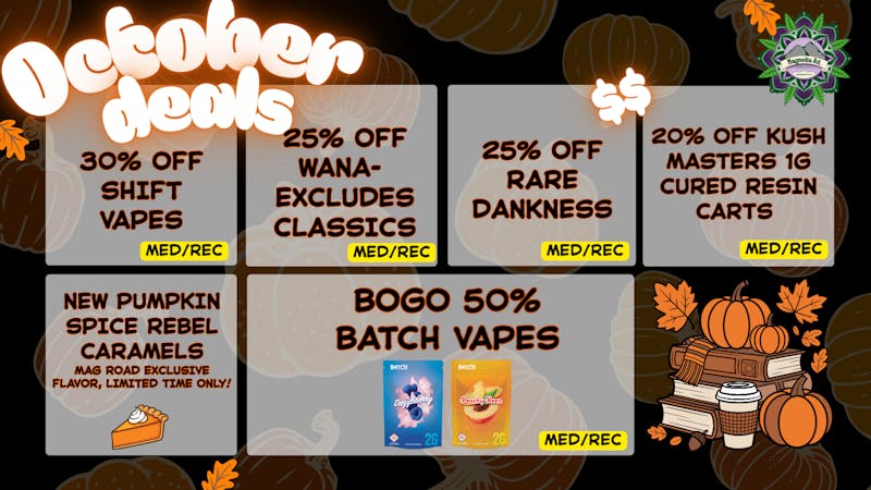 Magnolia Road Cannabis Co. - Colorado Springs Spooky Good October Promos!