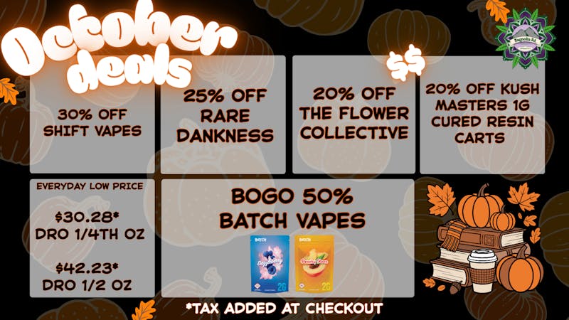 Magnolia Road Cannabis Co. - Trinidad Spooky Good October Promos!