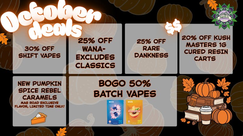 Magnolia Road Cannabis Co. - Log Lane Village Spooky Good October Promos!