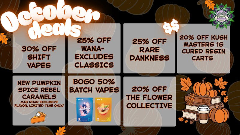 Magnolia Road Cannabis Co. - Broomfield Spooky Good October Promos!