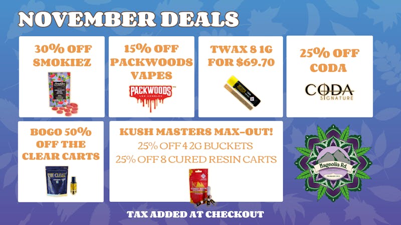 Magnolia Road Cannabis Co. - Boulder - Medical November Deals Just For You!