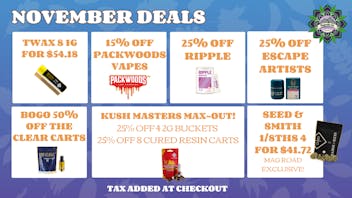 Magnolia Road Cannabis Co. - Trinidad BOGO 50% Off Clear Carts, Twax Bundles & More!