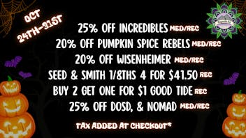 Magnolia Road Cannabis Co. - Colorado Springs Sweet Halloween Deals!