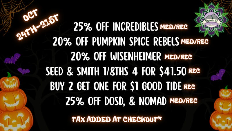 Magnolia Road Cannabis Co. - Colorado Springs Sweet Halloween Deals!