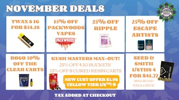 Magnolia Road Cannabis Co. - Trinidad BOGO 50% Off Clear Carts, Twax Bundles & More!