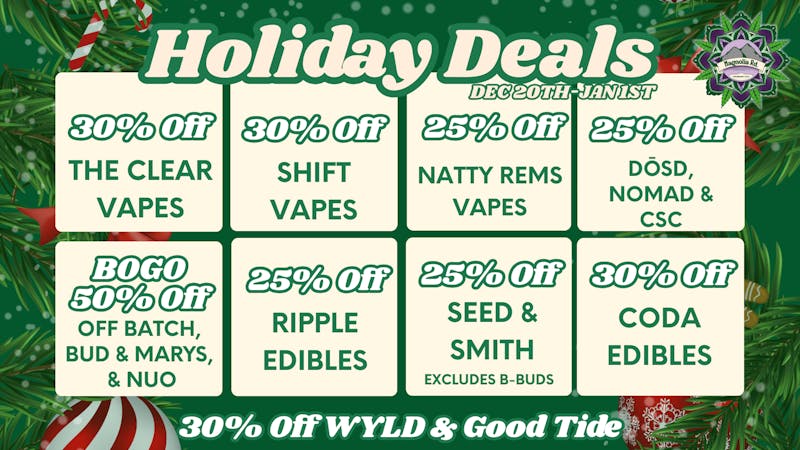 Magnolia Road Cannabis Co. - Log Lane Village Wild Holiday Promos!