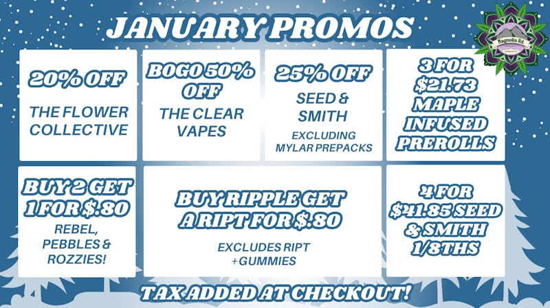 Magnolia Road Cannabis Co. - Broomfield New Year, New Deals!