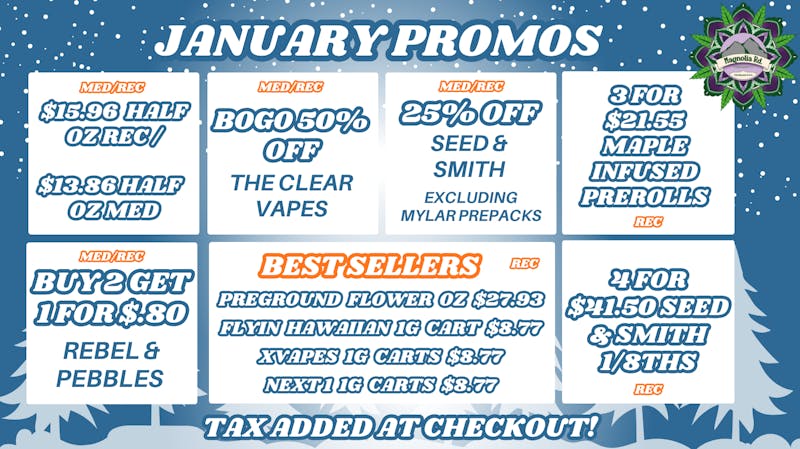 Magnolia Road Cannabis Co. - Colorado Springs New Year, New Deals!