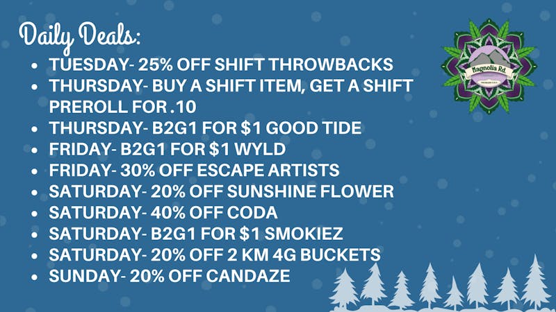 Magnolia Road Cannabis Co. - Boulder Daily Deals At Magnolia Road!