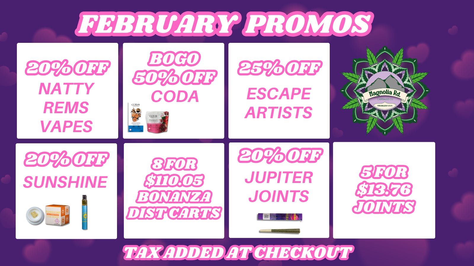 Magnolia Road Cannabis Co. - Boulder - Medical 20% Off Sunshine & Jupiter Joint & More!