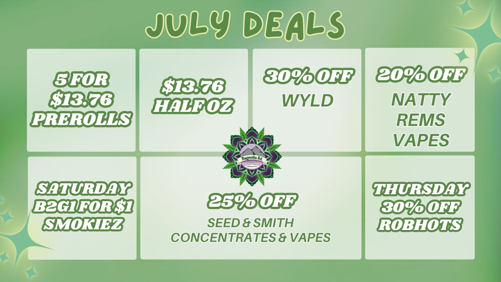 Magnolia Road Cannabis Co. - Boulder - Medical Hot July Deals!