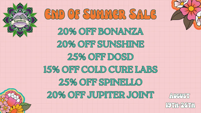 Magnolia Road Cannabis Co. - Boulder 20% Off Bonanza & Jupiter Joints