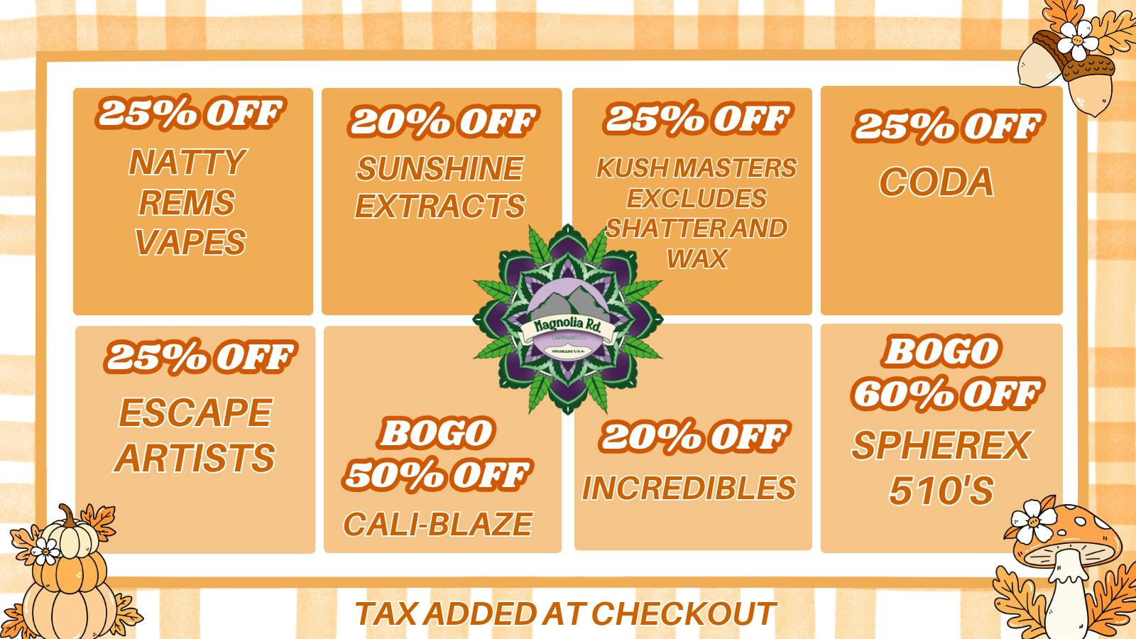 Magnolia Road Cannabis Co. - Boulder - Medical October MED Promos!