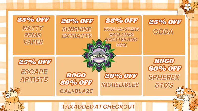 Magnolia Road Cannabis Co. - Boulder - Medical October MED Promos!