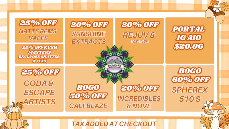 Magnolia Road Cannabis Co. - Boulder October REC Deals!