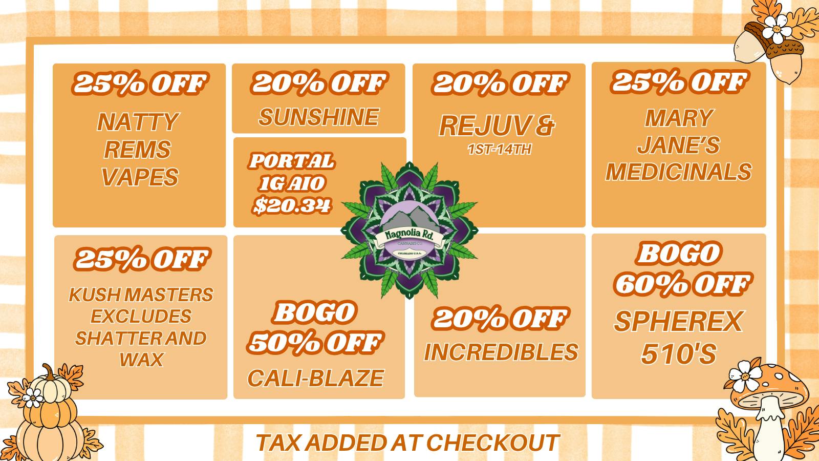 Magnolia Road Cannabis Co. - Log Lane Village October Promos!