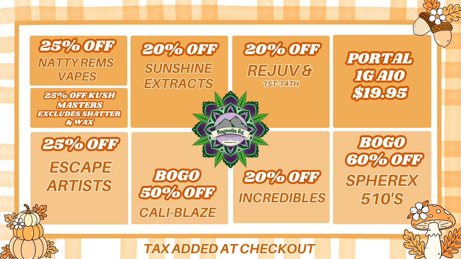 Magnolia Road Cannabis Co. - Colorado Springs Fire Fall Savings!