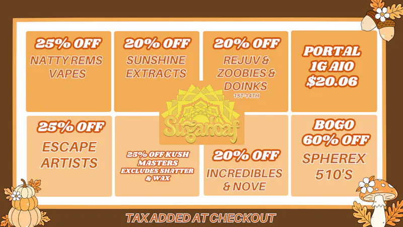 SugarLoaf Fire Fall Promos!