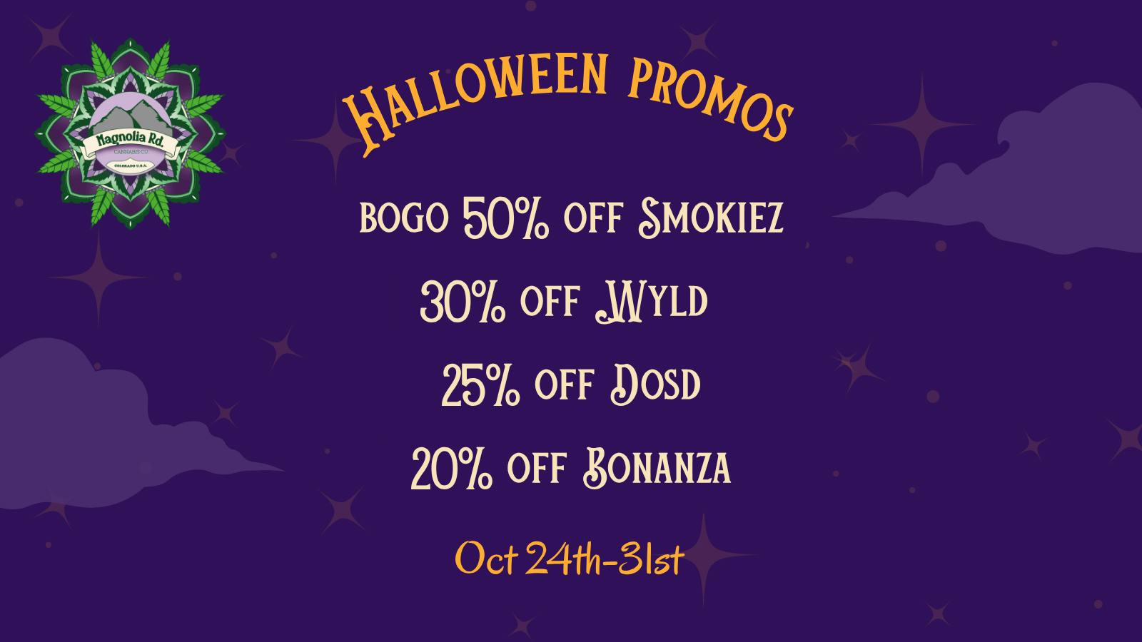 Magnolia Road Cannabis Co. - Boulder - Medical Spooky Halloween Deals!