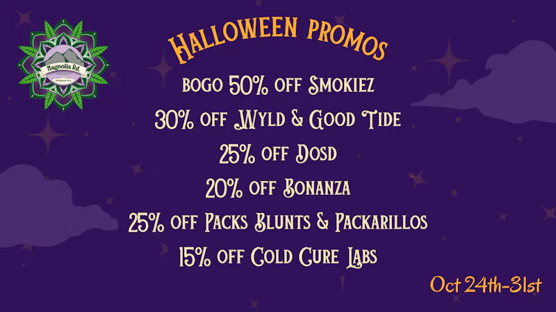Magnolia Road Cannabis Co. - Trinidad Spooky Halloween Deals!
