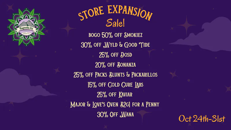 Magnolia Road Cannabis Co. - Colorado Springs Store Expansion Sale!