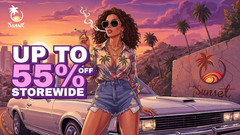 Sunset UP TO 55% OFF STOREWIDE + GIFT - FREE DELIVERY!