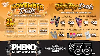 Jungle Boys - Pomona Jungle Boys NOVEMBER DEALS!