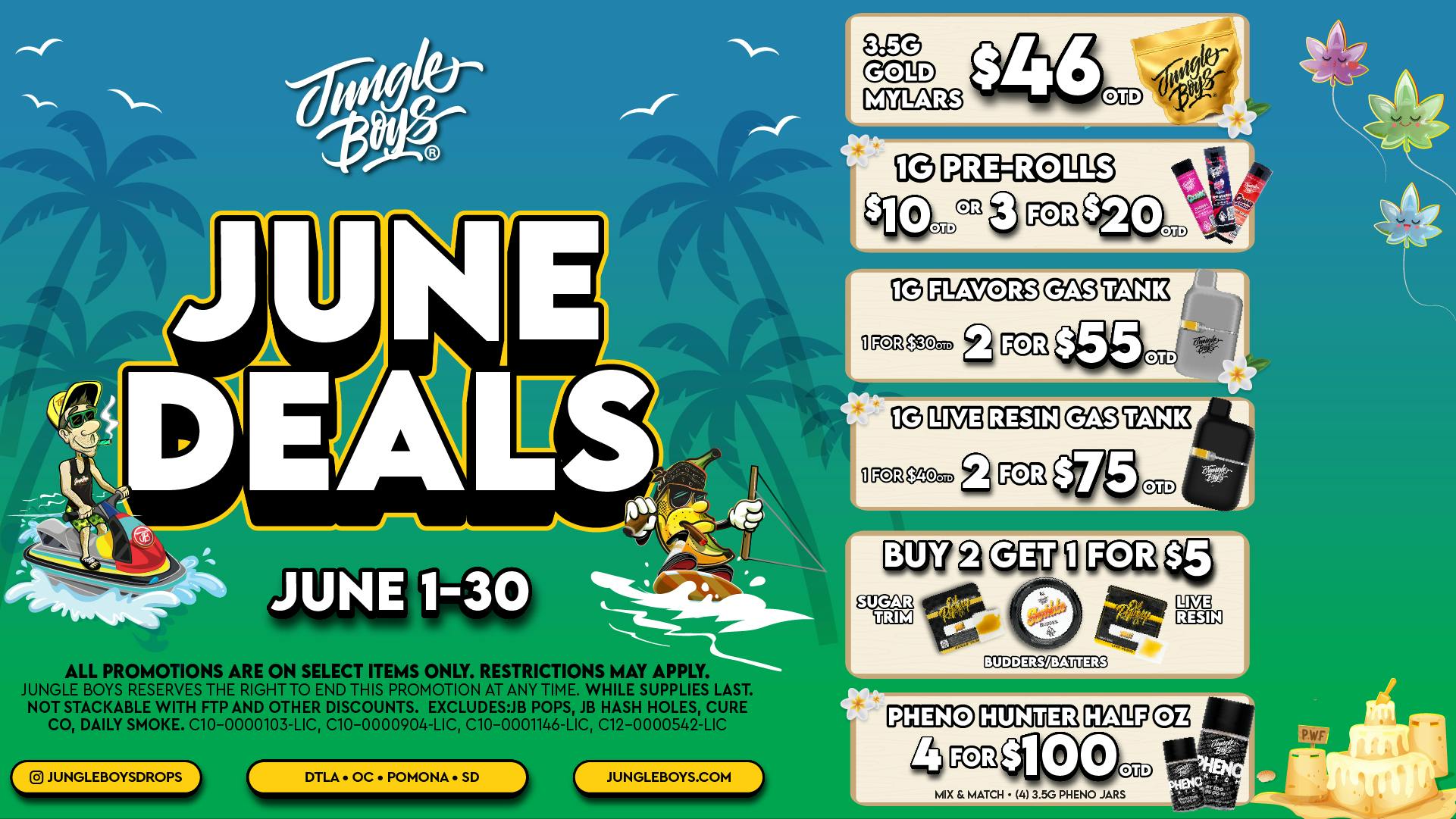Jungle Boys DTLA JUNGLE BOYS DEALS!!