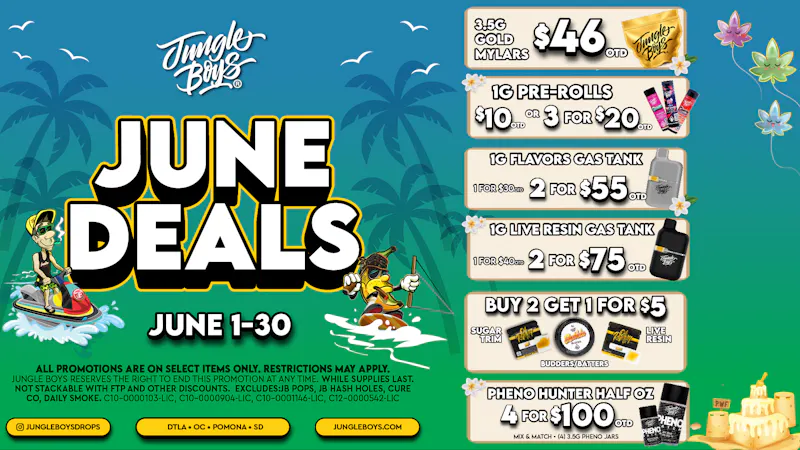Jungle Boys DTLA JUNGLE BOYS DEALS!!