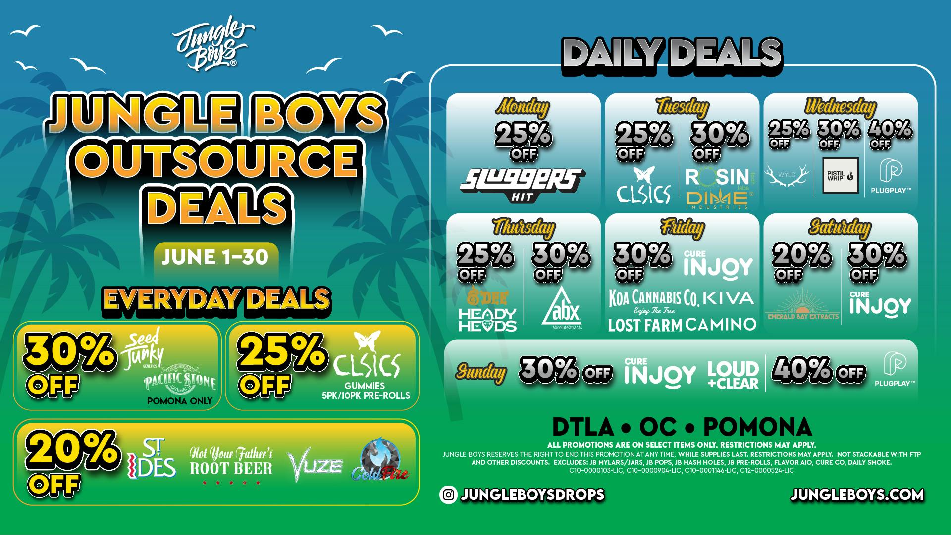 Jungle Boys - Pomona EVERYDAY DEALS!!