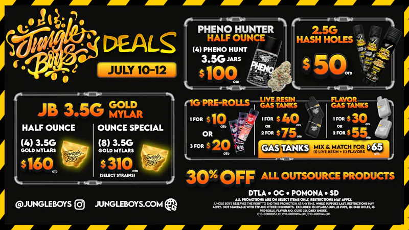 Jungle Boys OC 710 DEALS!!!! (7/10-7/12)