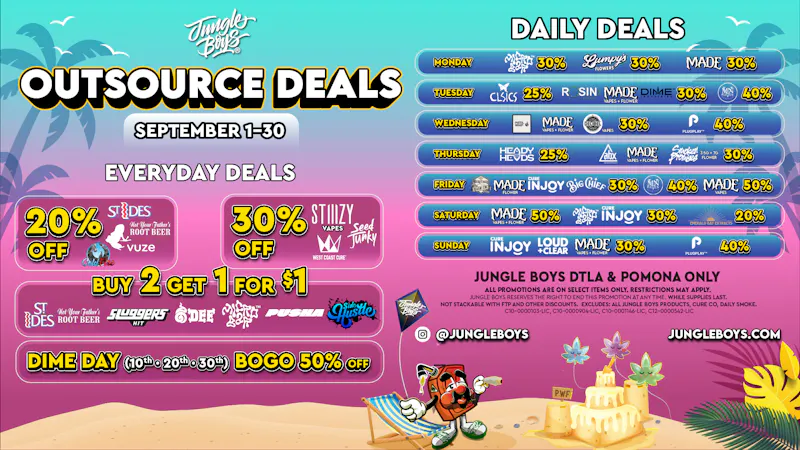 Jungle Boys - Pomona OUTSOURCE DEALS!!