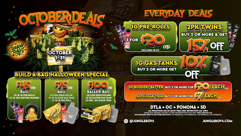 Jungle Boys DTLA JUNGLE BOYS OCT DEALS!!