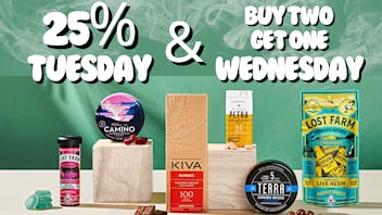 Coast to Coast Canoga Kiva Brand Tuesday & Wednesday Special