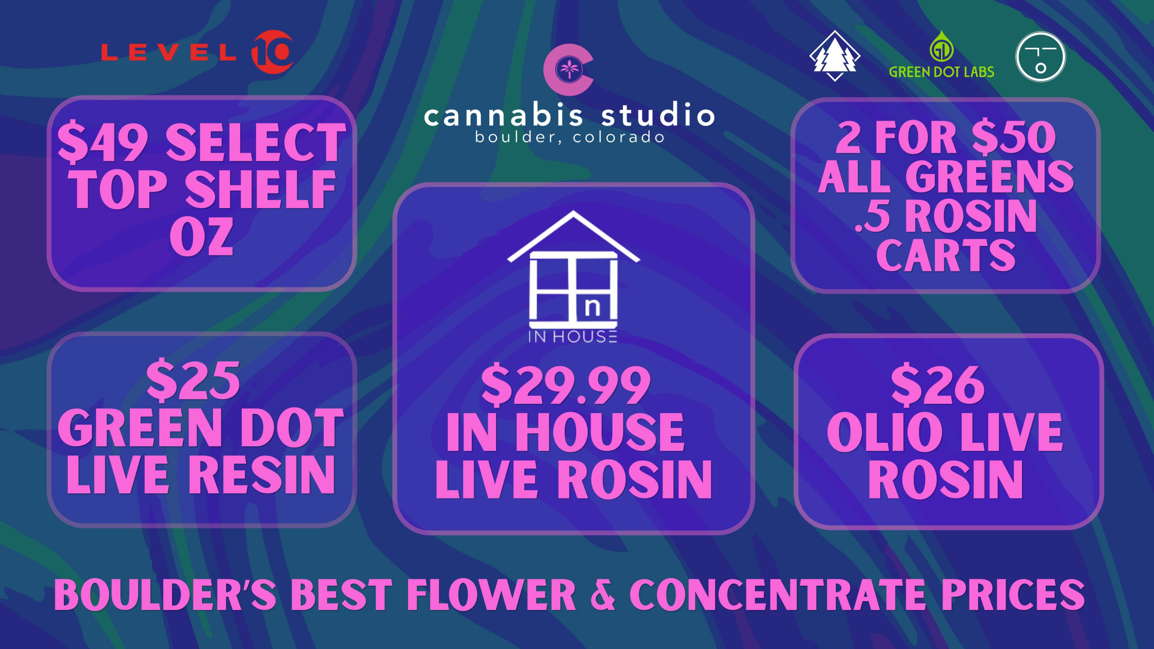 Cannabis Studio BEST FLOWER & CONCENTRATE PRICES
