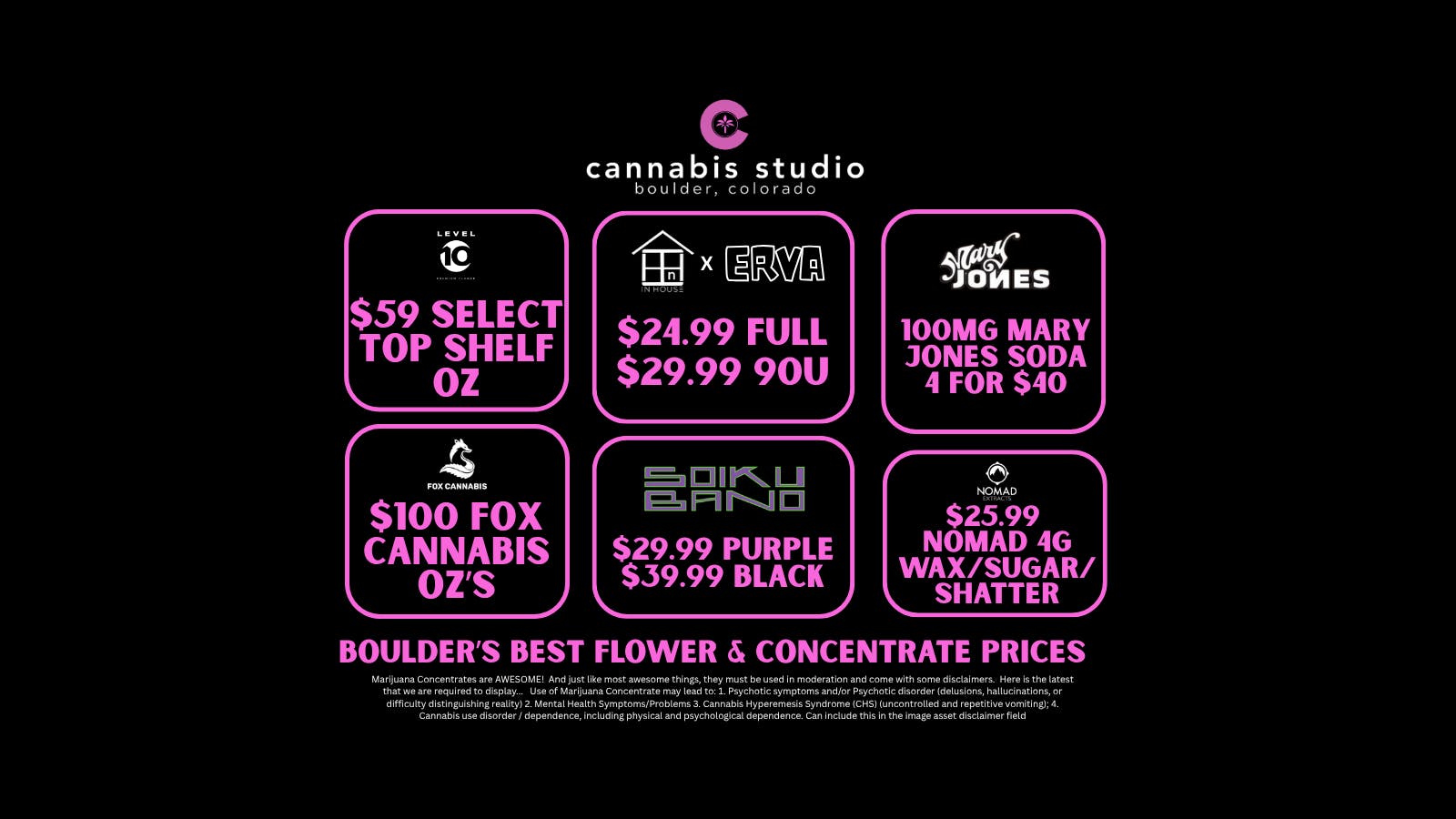 Cannabis Studio everyday great deals