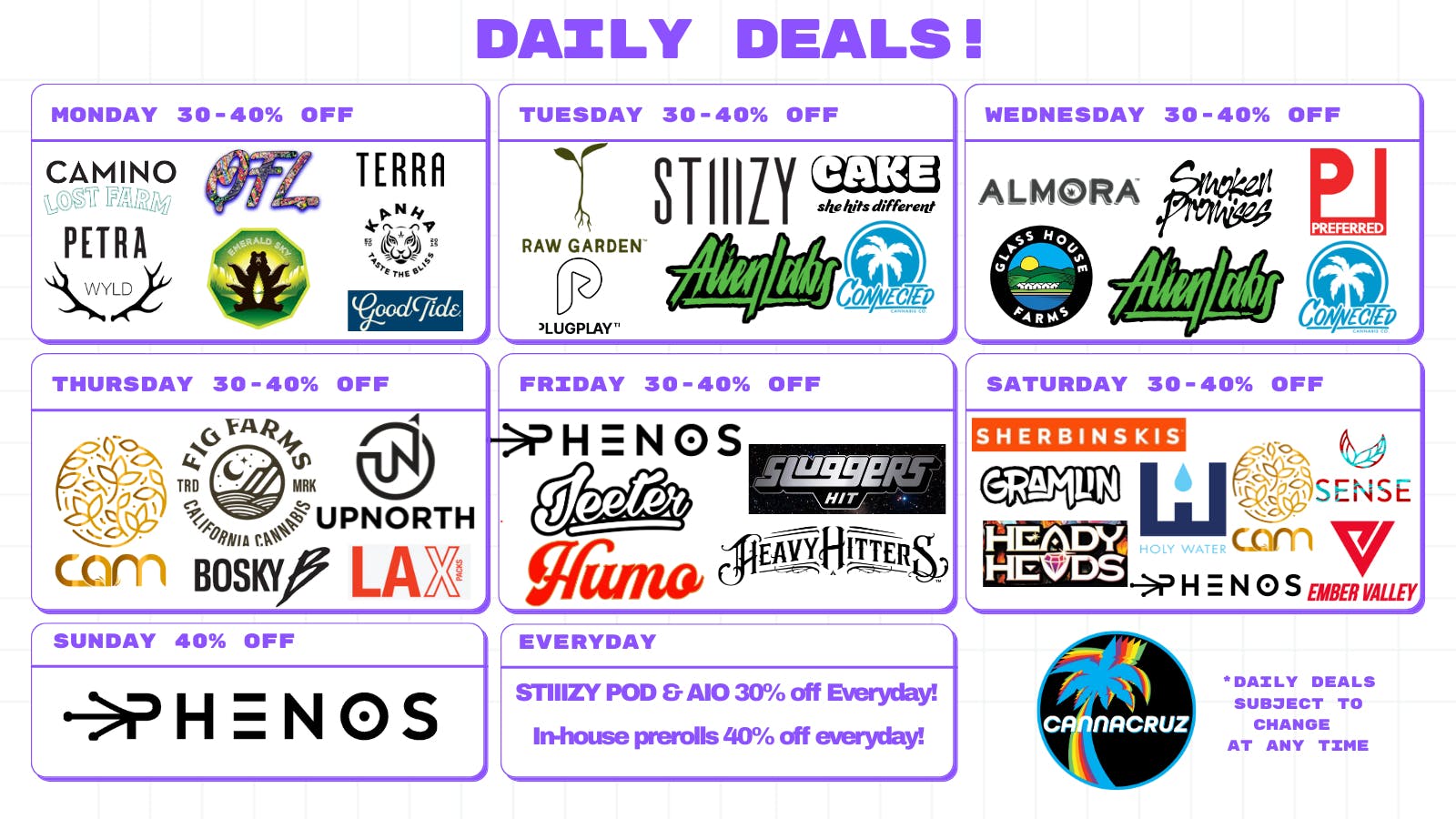 CannaCruz Salinas DAILY 40% OFF SALES