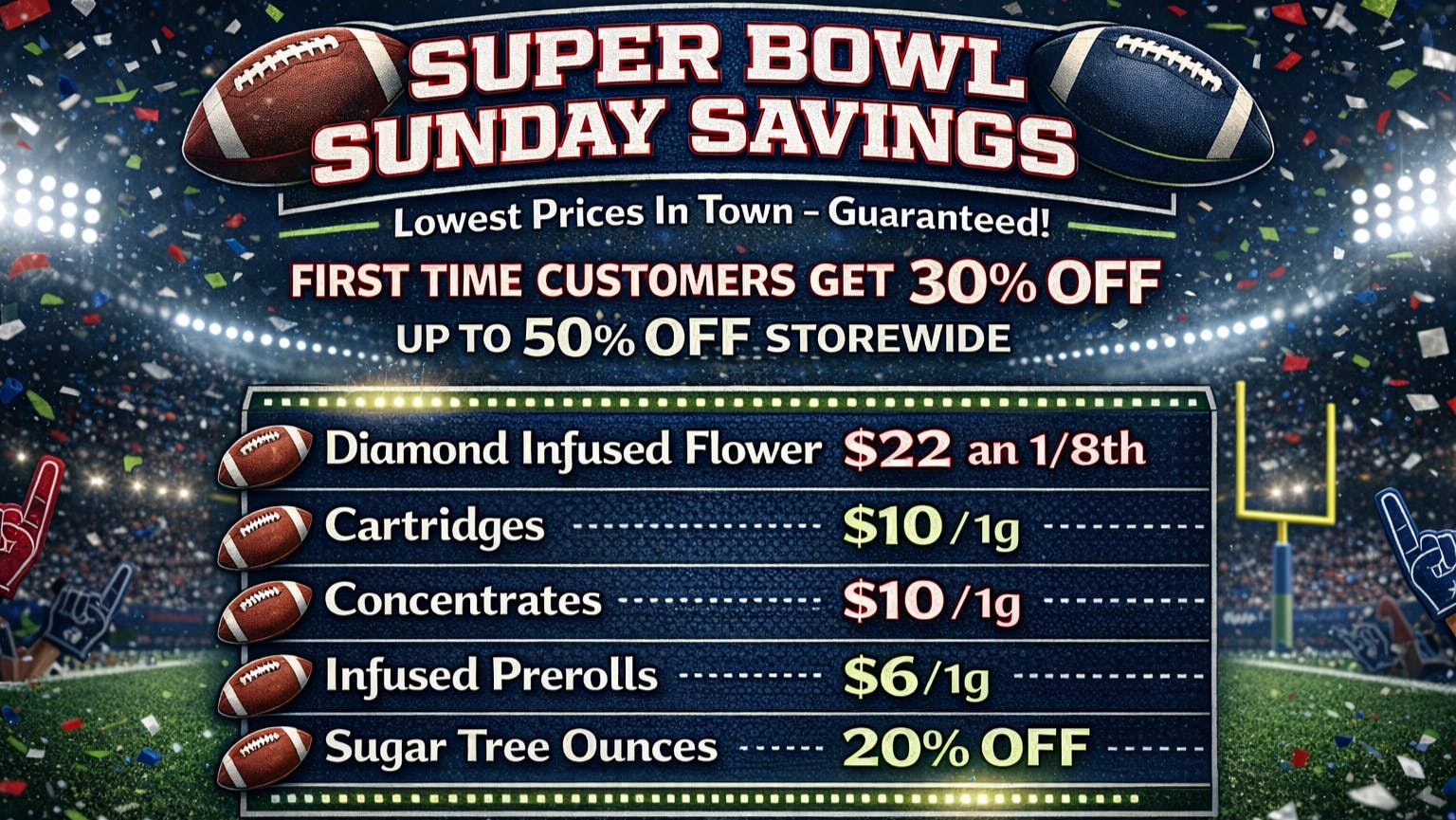 NorCal Medicine Man - Folsom Up to 50% OFF this Super Bowl Sunday!