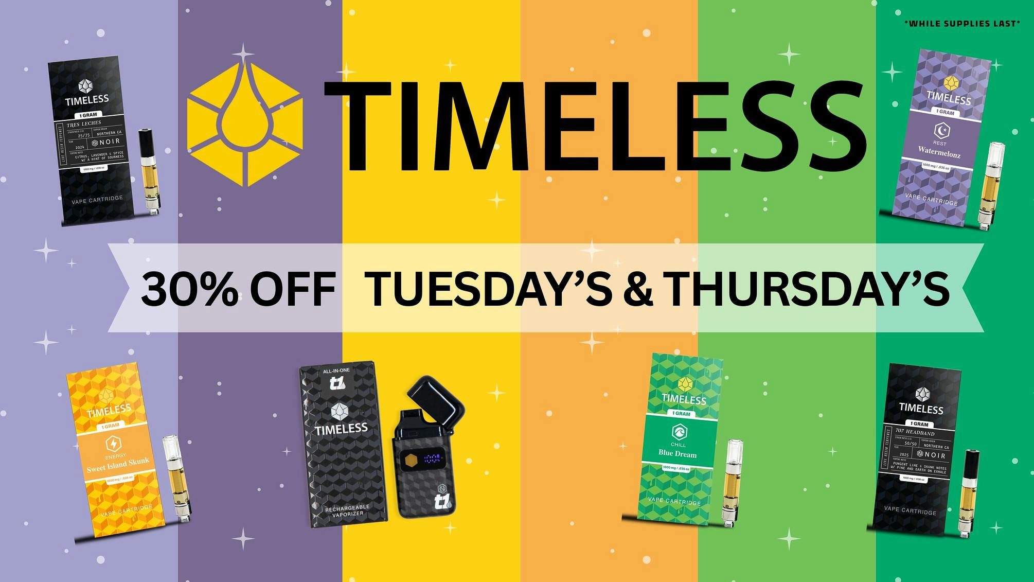 CA Collective Timeless — 30% Off | Every Tuesday and Thursday